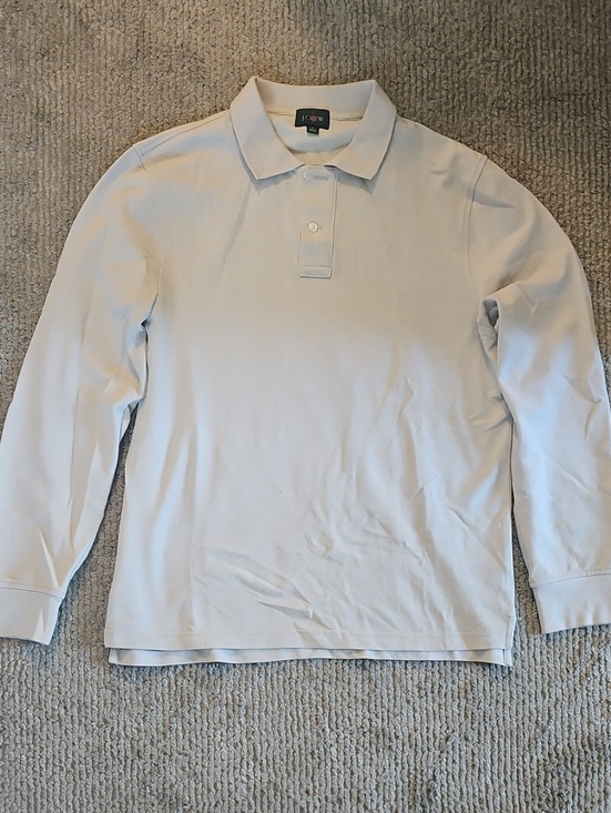 J. Crew Other - J. Crew Men's Classic Long-Sleeve Pique Polo – Stone